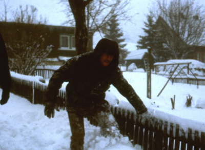 Spieler im Schnee